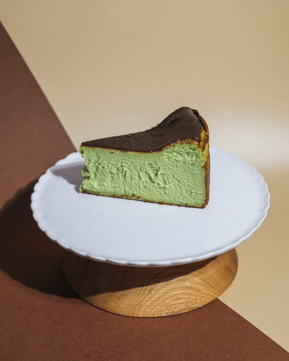 Pistachio San Sebastian Cheesecake