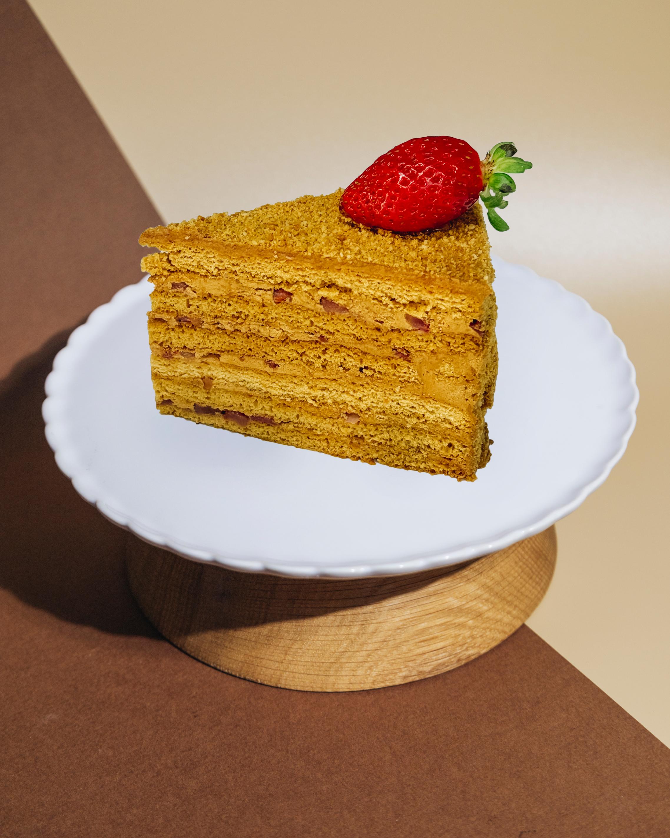 Honey Strawberry Cake